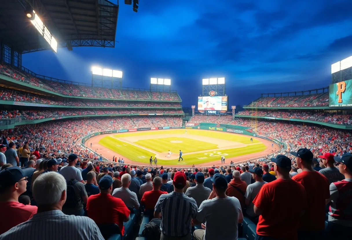 Fans at the Atlanta Braves stadium during a game