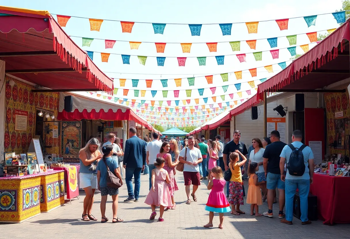 Families enjoying a cultural festival in Atlanta