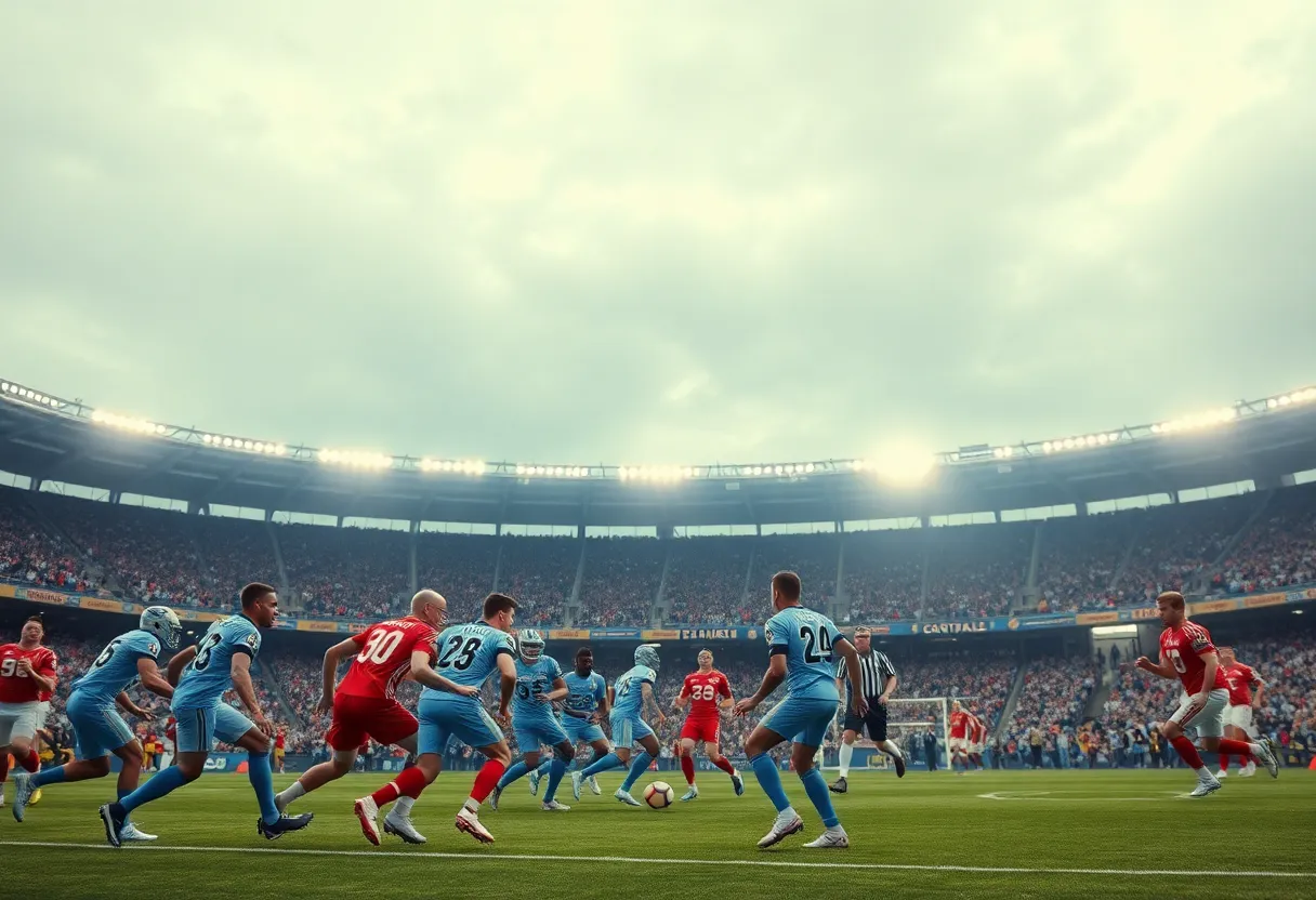 Atlanta Falcons players during the season opener against the Buccaneers
