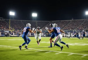 Atlanta Falcons players in action during game against Washington Commanders.