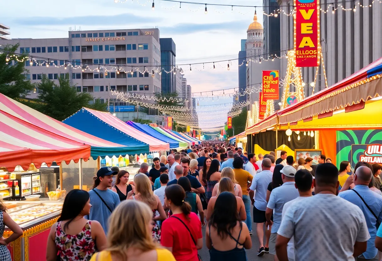 Crowd enjoying a vibrant festival in Atlanta