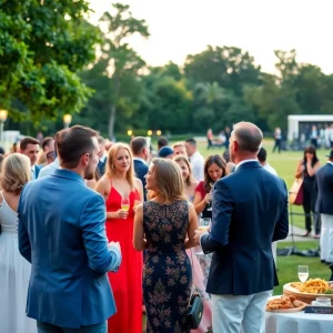 Guests enjoying a luxury event in Atlanta showcasing Black culture.