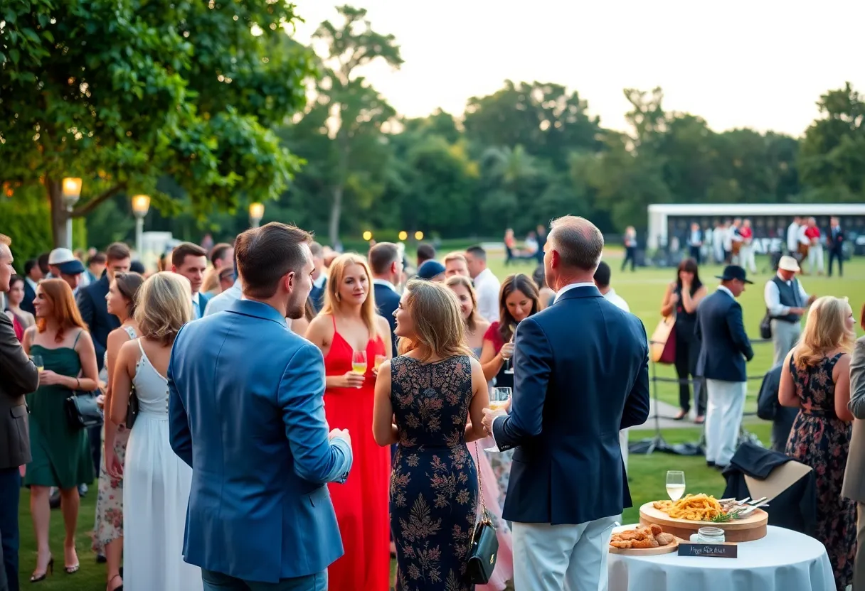 Guests enjoying a luxury event in Atlanta showcasing Black culture.