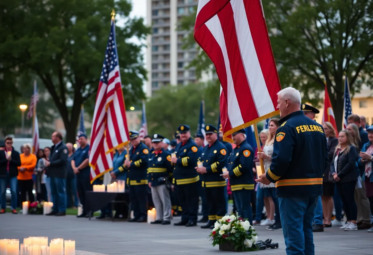 Ceremony in Atlanta commemorating Patriot Day