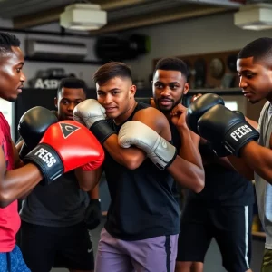 Youth training in boxing at the Atlanta Phoenix Boxing Club