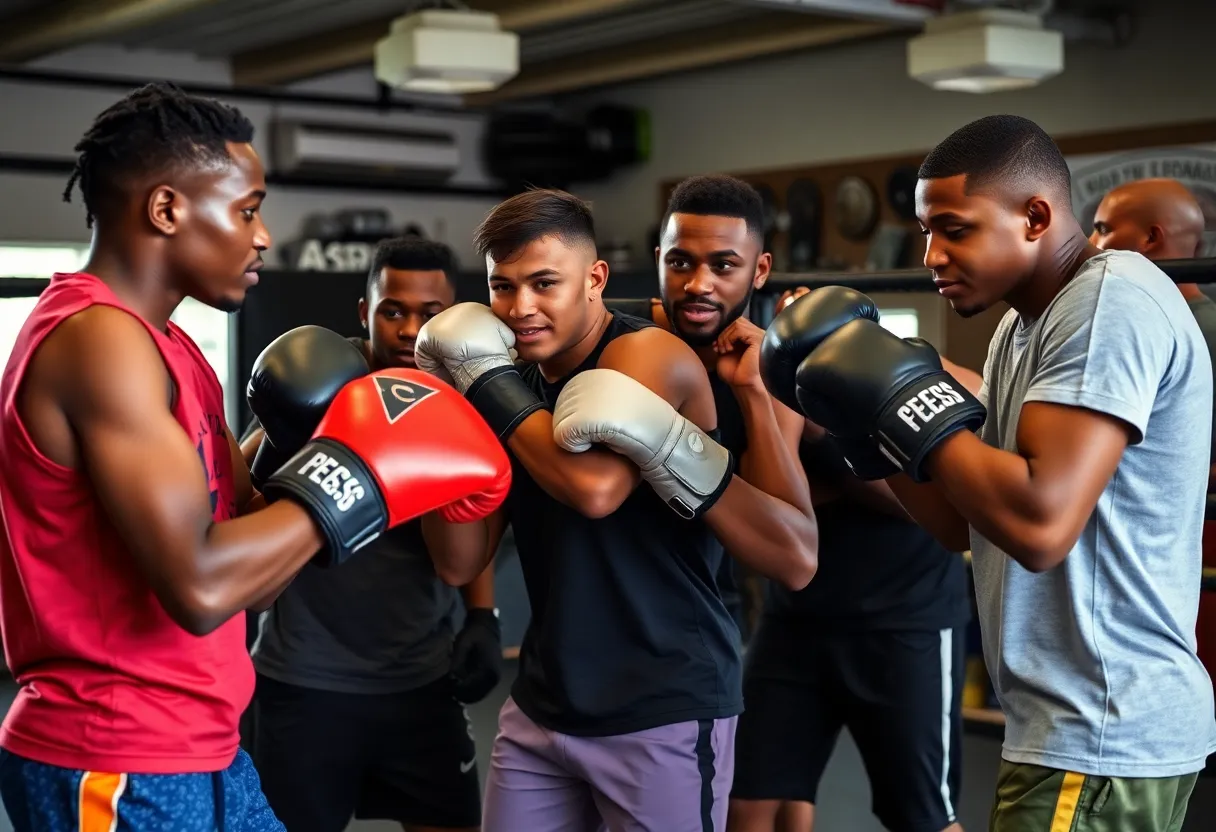 Youth training in boxing at the Atlanta Phoenix Boxing Club
