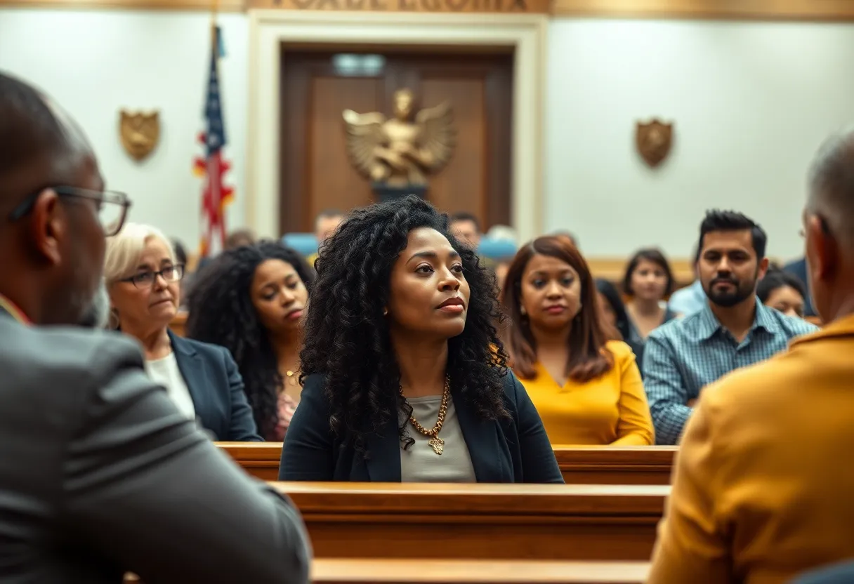 Community members discussing reparations in Atlanta forum