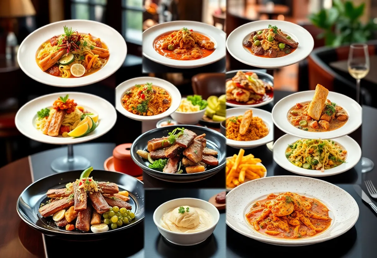 A lively outdoor dining scene representative of Atlanta's diverse restaurant offerings.