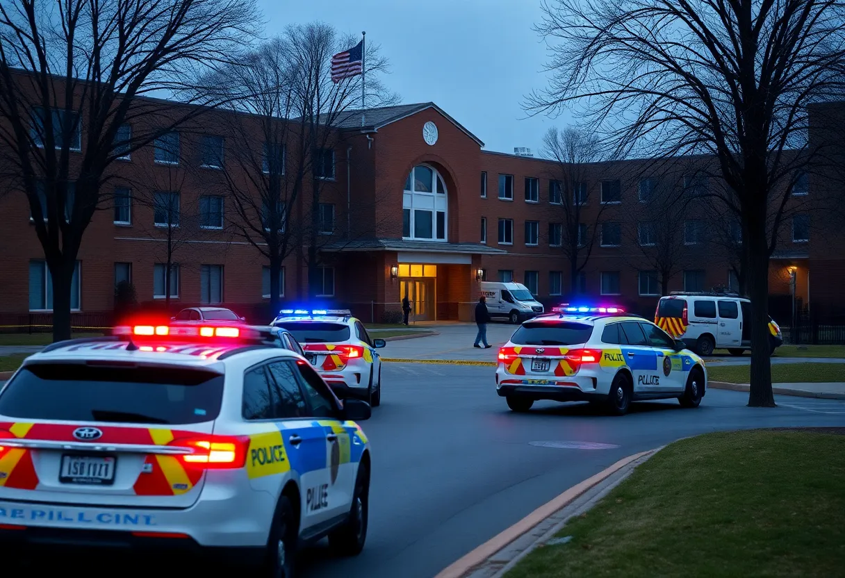 Police response to bomb threat at Atlanta school