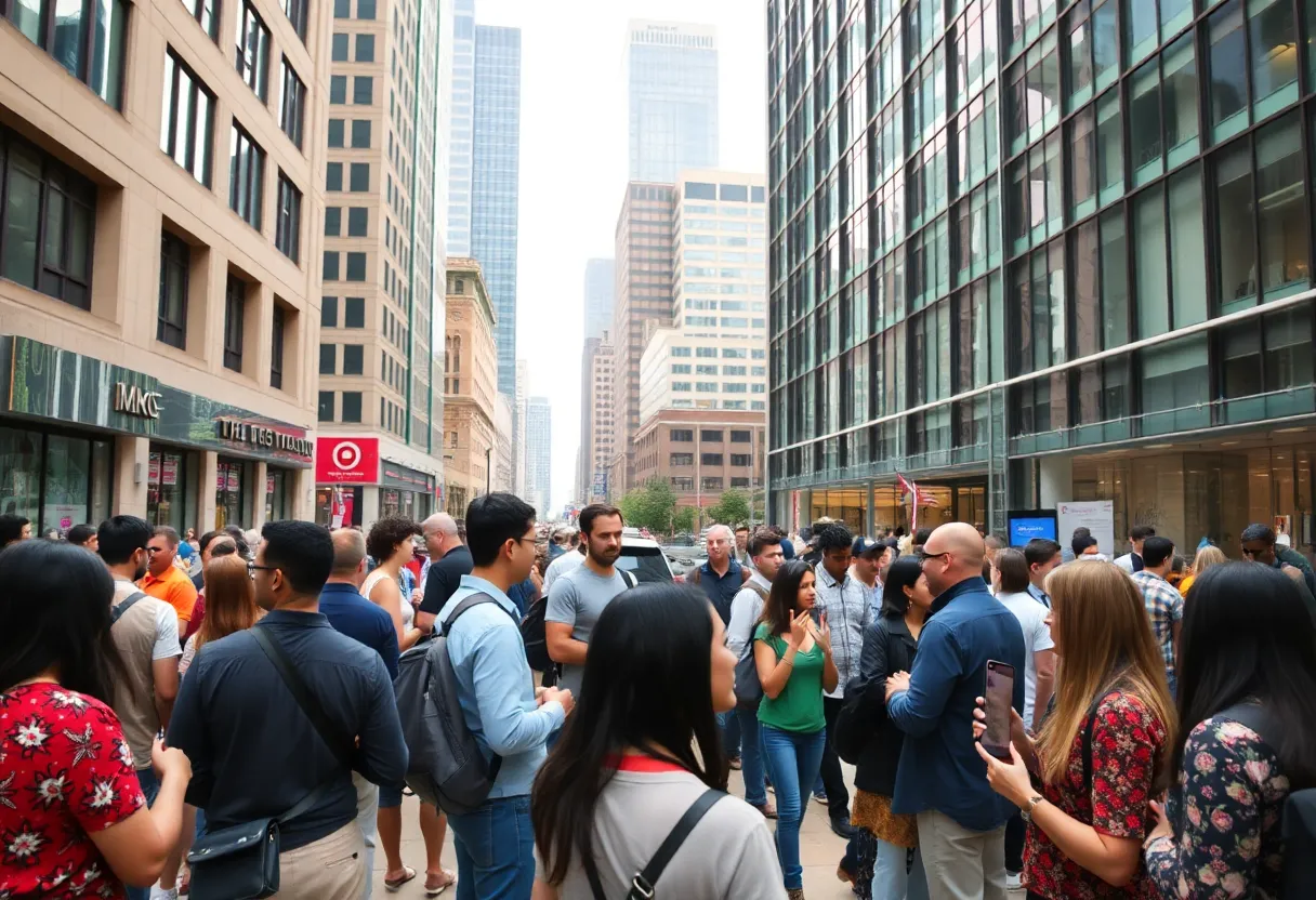 A lively scene of networking and innovation in Atlanta's startup ecosystem.