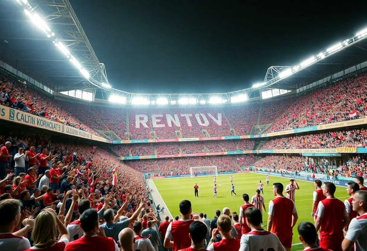 Soccer match atmosphere at Atlanta United 2 game