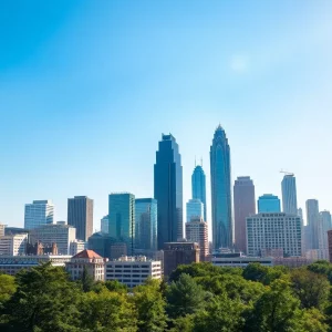 Atlanta skyline on a sunny day