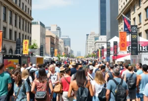 People enjoying weekend events in Atlanta