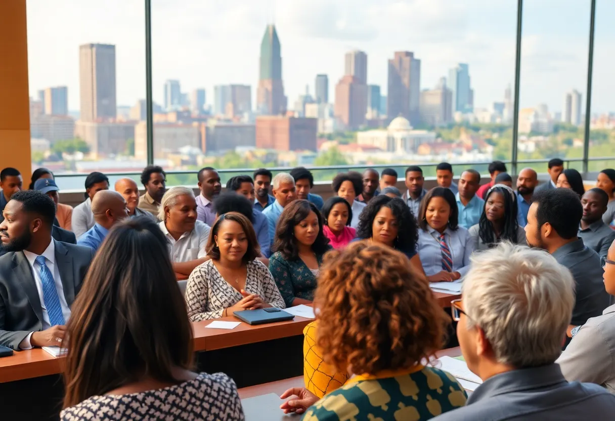 Community engagement at Atlanta City Council meeting