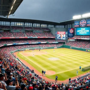 Fans enjoying a game during Atlanta Braves fan appreciation month