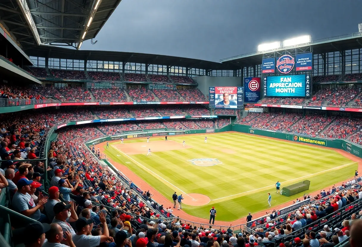 Fans enjoying a game during Atlanta Braves fan appreciation month