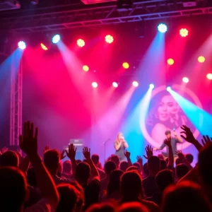 Fans enjoying the Breezy Bowl concert in Atlanta