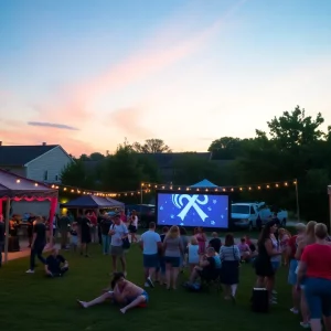 Various events happening in Brookhaven at night