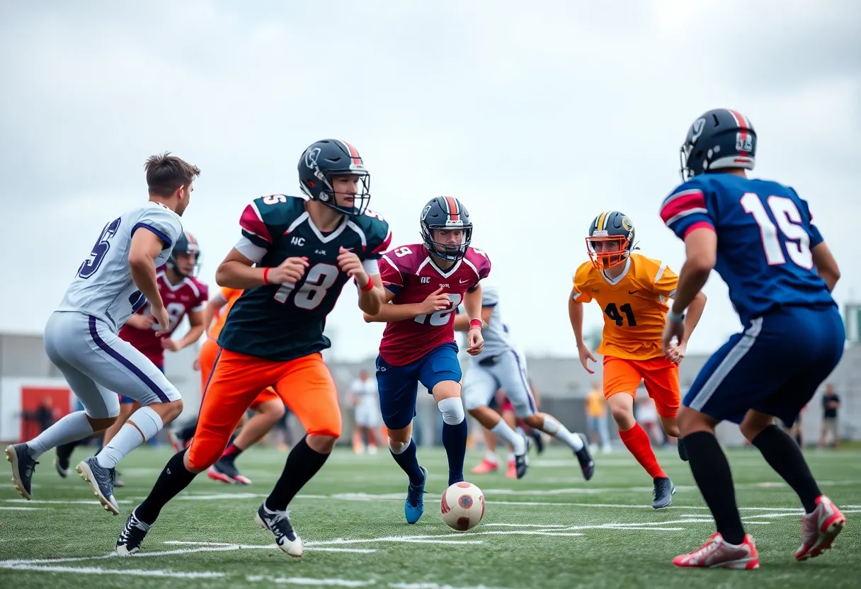 Buccaneers players celebrating after a victory against the Falcons