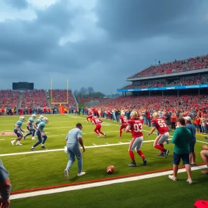 Tampa Bay Buccaneers playing against Atlanta Falcons