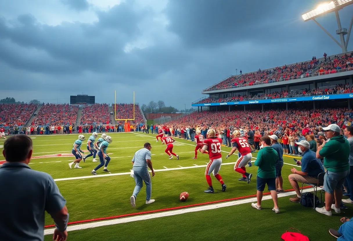 Tampa Bay Buccaneers playing against Atlanta Falcons