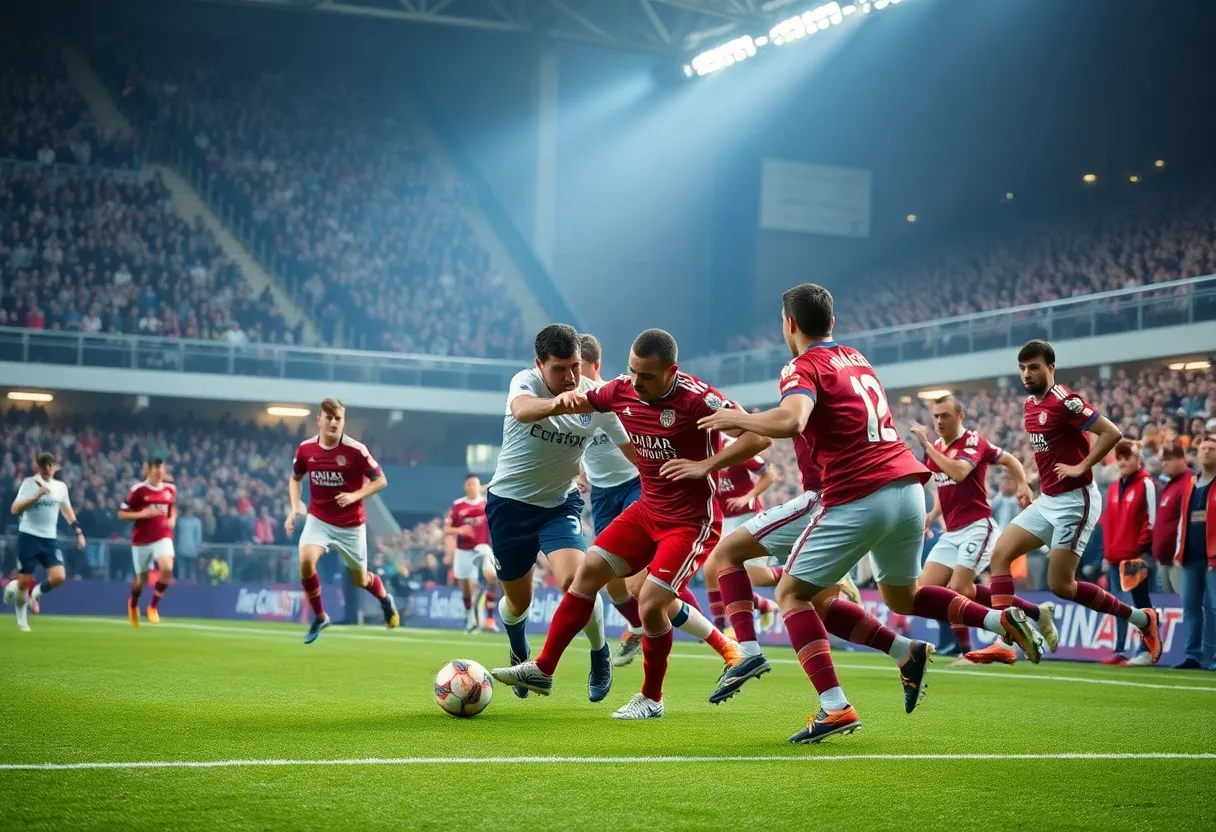 Tampa Bay Buccaneers players celebrating during the game against Atlanta Falcons