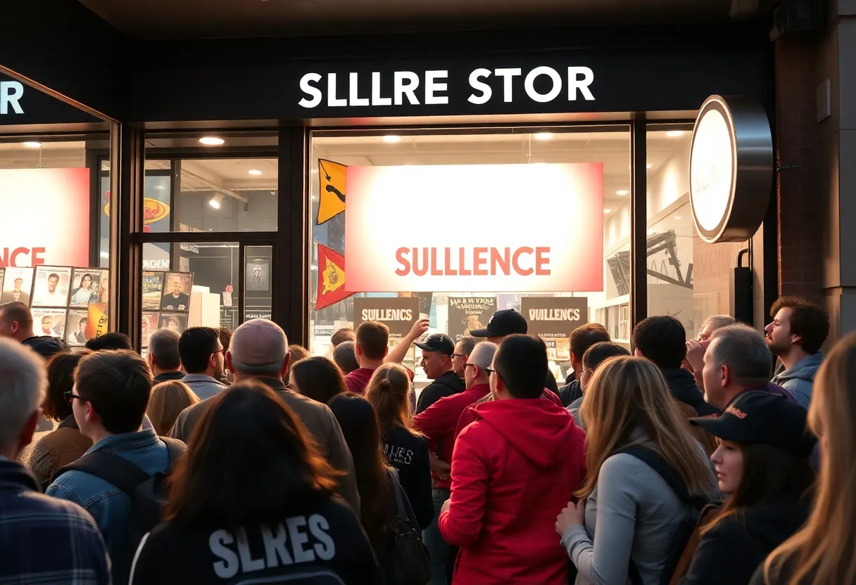 Fans lined up outside DBS Sounds for Cardi B's album promotion