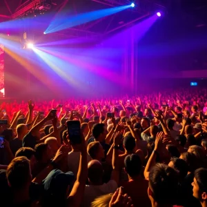 Chris Brown performing live at Breezy Bowl XX Tour