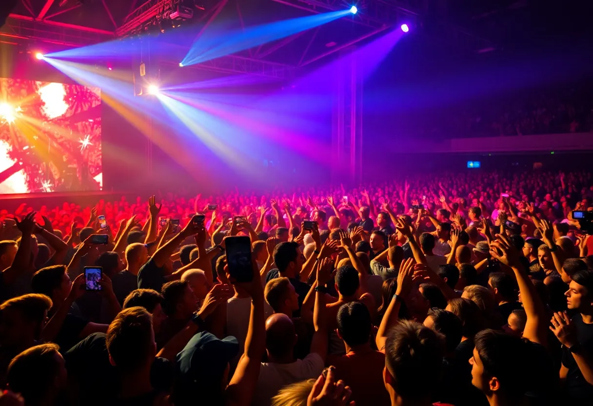 Chris Brown performing live at Breezy Bowl XX Tour