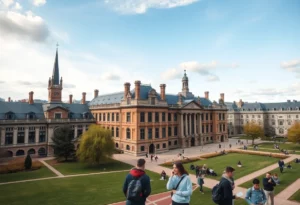 Students on the Clark Atlanta University campus