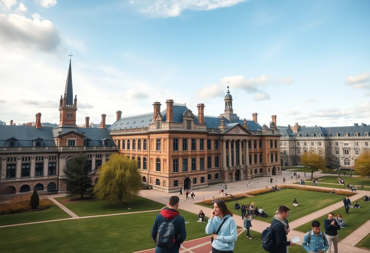 Students on the Clark Atlanta University campus
