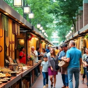 Vendors at Creator's Market showcasing handmade products