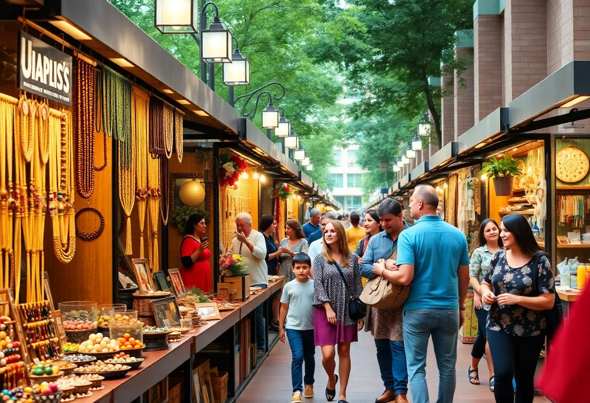 Vendors at Creator's Market showcasing handmade products