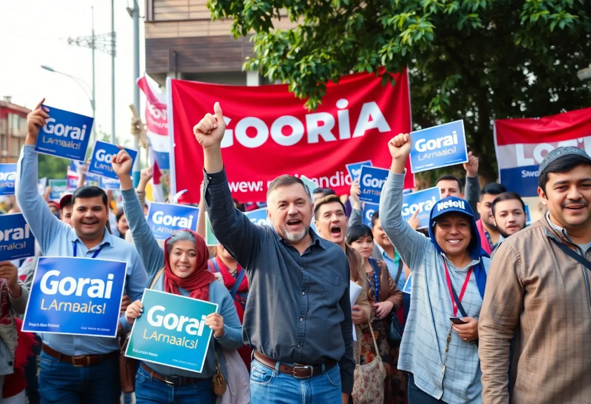 Campaign scene in Georgia for the Senate race