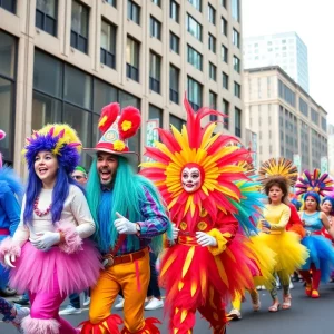 Costumed participants in the Dragon Con parade