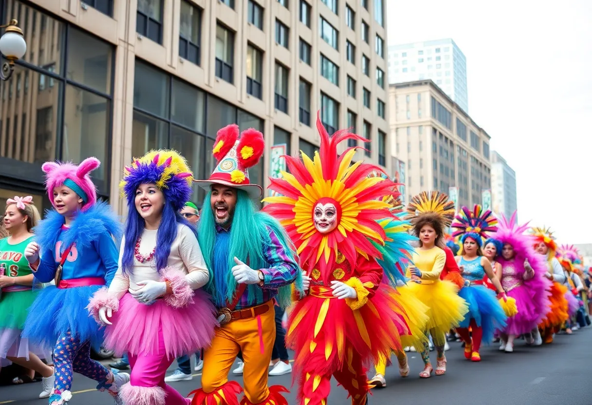 Costumed participants in the Dragon Con parade