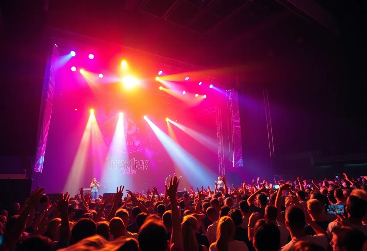 Enthusiastic crowd at Dua Lipa's Radical Optimism Tour launch concert