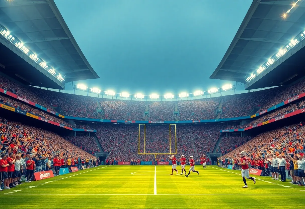 Atlanta Falcons celebrating their victory over the Minnesota Vikings