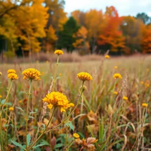 Georgia landscape showing ragweed plants during fall allergy season