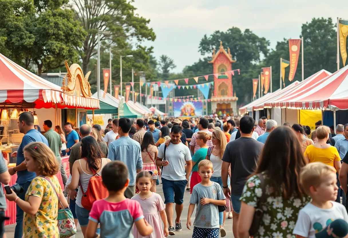 Families enjoying festivals and events in Atlanta.