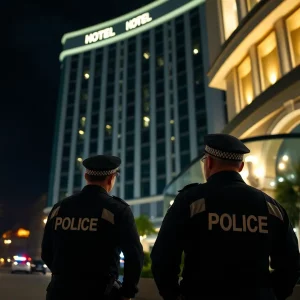 Police presence at the Four Seasons Hotel in Atlanta