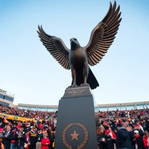 Bronze statue of the eagle Freedom unveiled at Georgia Southern University