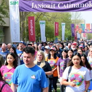 Participants celebrating at GSW Day of Giving event