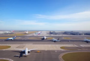 Aerial view of Hartsfield-Jackson International Airport
