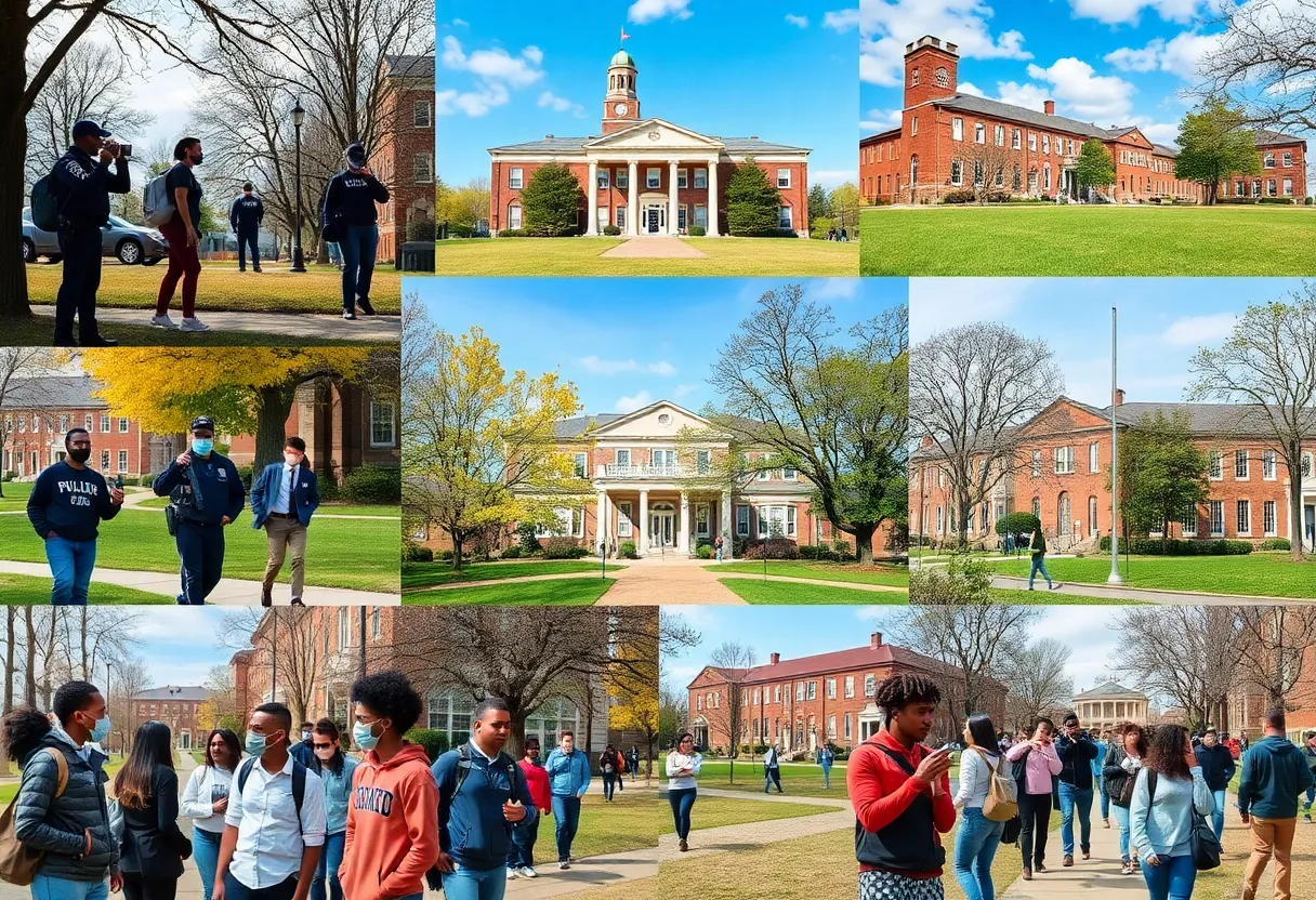 Campus scenes from HBCUs during lockdowns