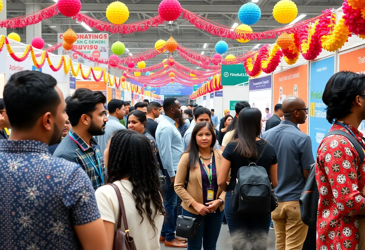 Invest Fest attendees networking and enjoying the festival atmosphere in Atlanta