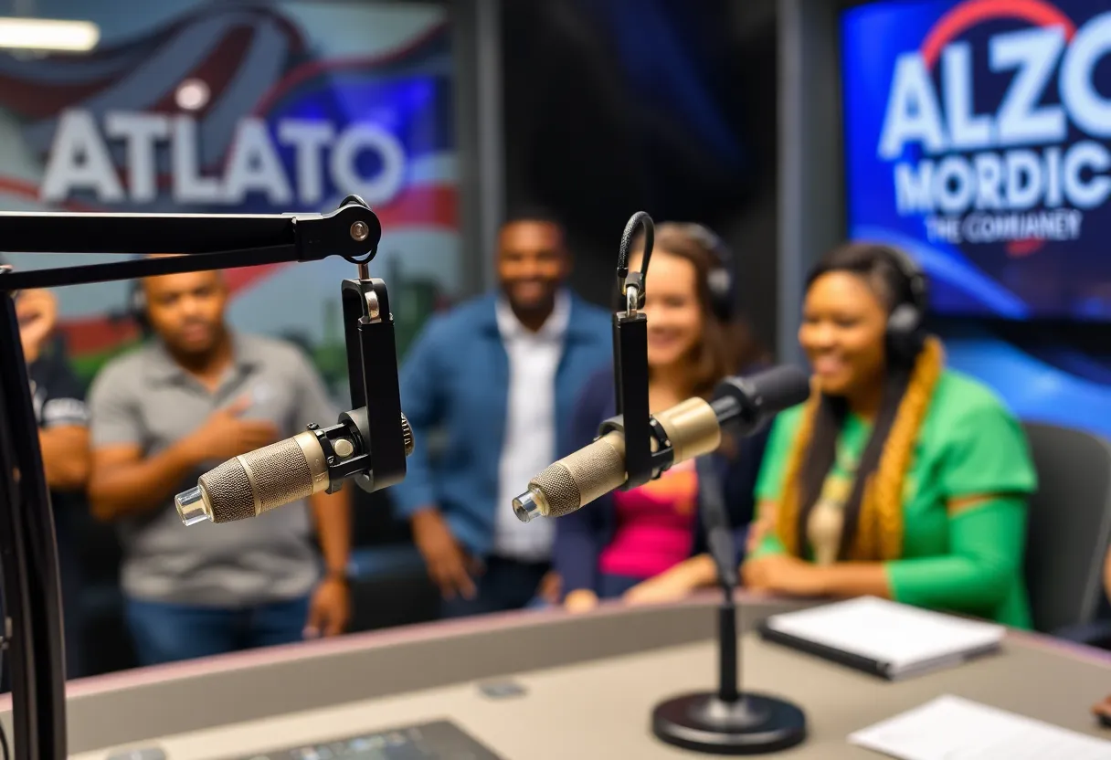 Radio studio for The Kevin and Taylor Show on Star 94.1