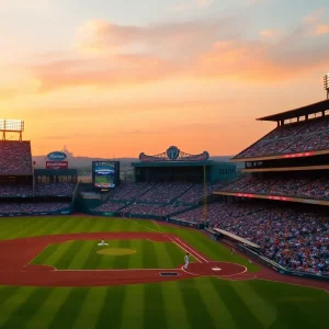 Baseball field during a Seattle Mariners vs. Atlanta Braves game with fans in attendance.