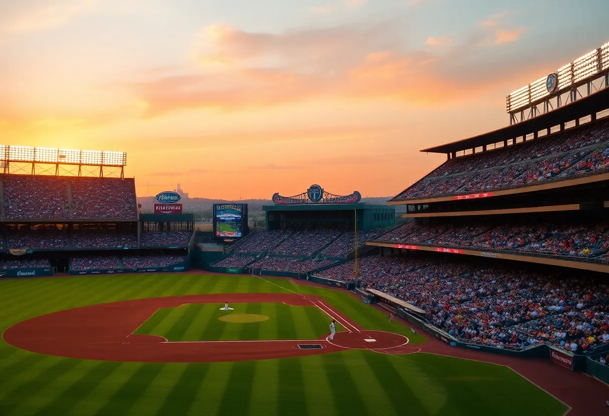 Baseball field during a Seattle Mariners vs. Atlanta Braves game with fans in attendance.