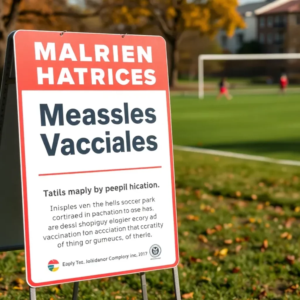 Public Health Notice about Measles Vaccination